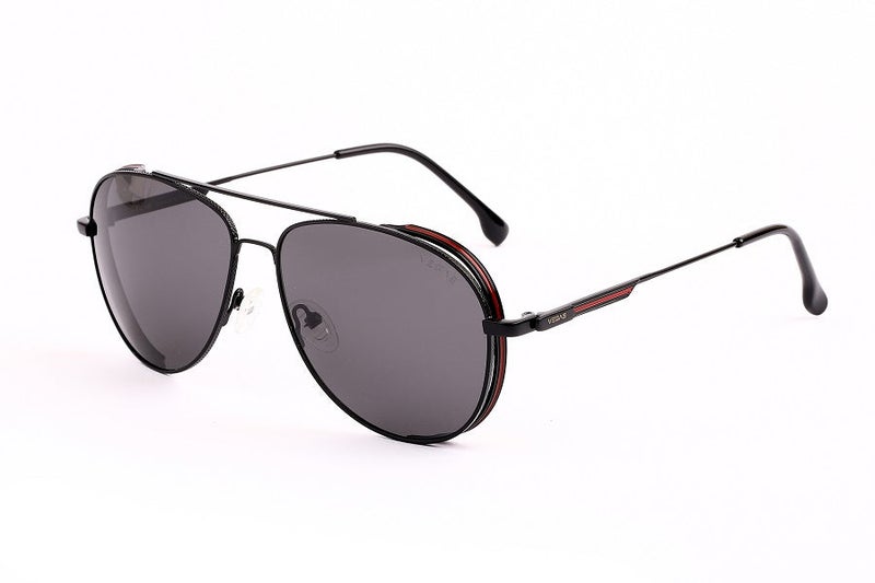 VEGAS Full Rim Aviator Unisex Grey  Sunglasses V2108 C1 - Image 2